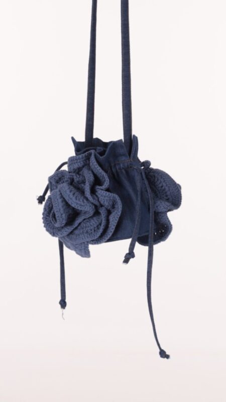 Bag MINI FLOWERS INDIGO