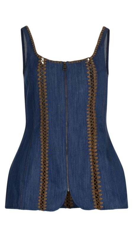 DENIM MOCHA dark top