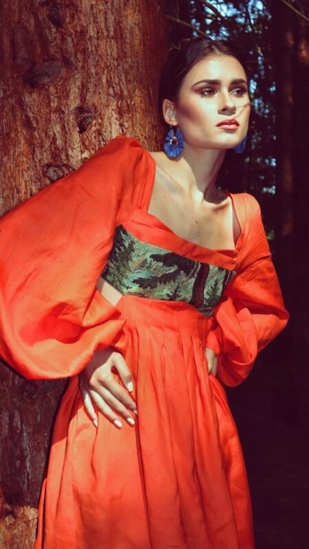 ORANGE FOREST dress